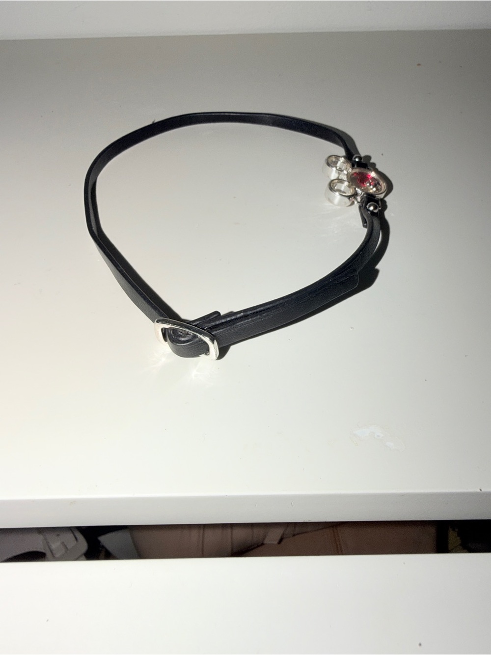 Disney Black Mickey Mouse Choker with Clear & Red Accent - Picture 2 of 2